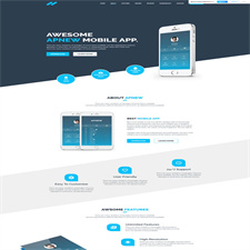 手机APP客户端下载宣传推广页HTML源码模板下载下载