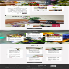 （自适应手机版）响应式鲜花花艺类网站源码 HTML5模版之鲜花礼品公司织梦模板