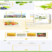 响应式有机生物产品类网站源码 dedecms织梦模板