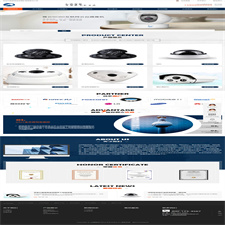 （自适应手机版）响应式智能安防监控摄影类网站源码 HTML5监控安防网站织梦模板