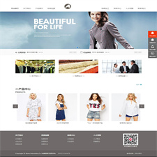 （自适应手机版）响应式服装连锁加盟店网站源码 HTML5品牌女装加盟网站织梦模板