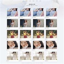 (自适应手机端)图集图片相册网站源码 个人写真画册pbootcms网站模板