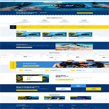 (自适应手机端)潜水服务公司网站源码 水上运动设备pbootcms网站模板