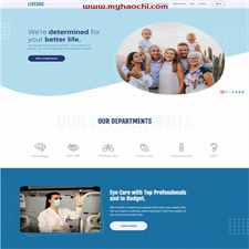 医疗健康服务网站HTML5模板
