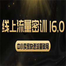 2022秋秋线上流量密训16.0：包含暴力引流10W+中小卖家流量破局技巧等等